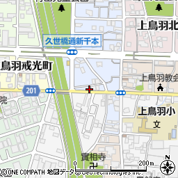 京都府京都市南区上鳥羽南村山町19周辺の地図