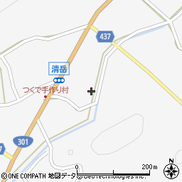 愛知県新城市作手清岳ケントク周辺の地図