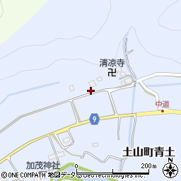 滋賀県甲賀市土山町青土871周辺の地図