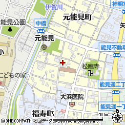 愛知県岡崎市元能見町176周辺の地図