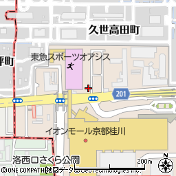 京都府京都市南区久世高田町257周辺の地図