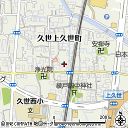 京都府京都市南区久世上久世町312周辺の地図