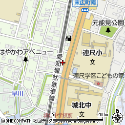 愛知県岡崎市末広町2-3周辺の地図