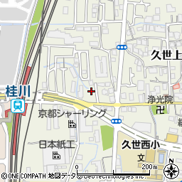 京都府京都市南区久世上久世町162周辺の地図