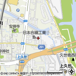 京都府京都市南区久世上久世町659周辺の地図