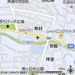 愛知県知多郡東浦町石浜吹付2-206周辺の地図