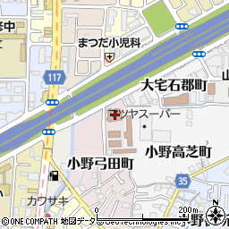 京都市役所　環境政策局山科まち美化事務所周辺の地図