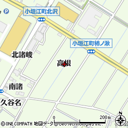 愛知県刈谷市小垣江町高根周辺の地図