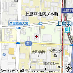 京都府京都市南区上鳥羽南塔ノ本町9周辺の地図