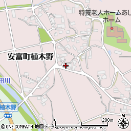 兵庫県姫路市安富町植木野334周辺の地図