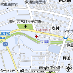 愛知県知多郡東浦町石浜吹付2-213周辺の地図