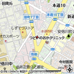 静岡県静岡市葵区本通西町35周辺の地図