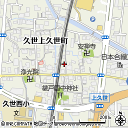 京都府京都市南区久世上久世町593周辺の地図