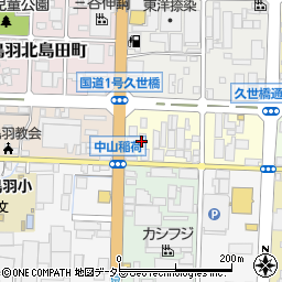 京都府京都市南区上鳥羽南花名町周辺の地図