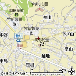 愛知県知多市岡田登り13周辺の地図