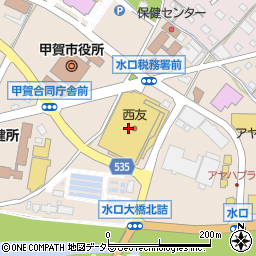 西友水口店周辺の地図