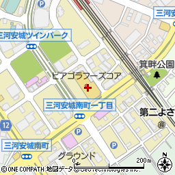 カネ美食品株式会社ラフーズコア安城店周辺の地図