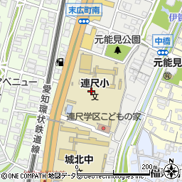 愛知県岡崎市城北町4周辺の地図