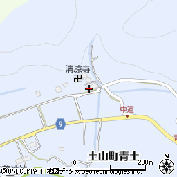 滋賀県甲賀市土山町青土855周辺の地図