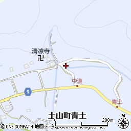 滋賀県甲賀市土山町青土782周辺の地図