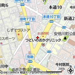 静岡県静岡市葵区本通西町37周辺の地図