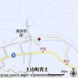 滋賀県甲賀市土山町青土785周辺の地図