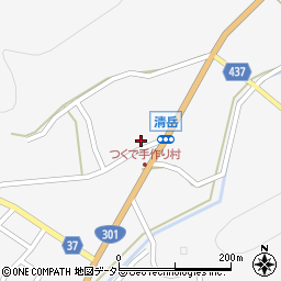 愛知県新城市作手清岳シロヤシキ周辺の地図