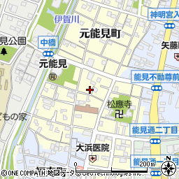愛知県岡崎市元能見町168周辺の地図