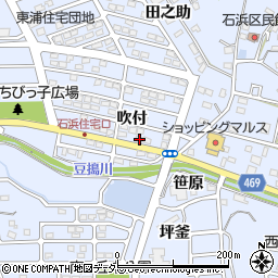 愛知県知多郡東浦町石浜吹付2-168周辺の地図