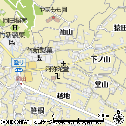愛知県知多市岡田登り5周辺の地図
