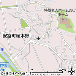 兵庫県姫路市安富町植木野345周辺の地図