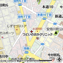静岡県静岡市葵区本通西町25周辺の地図