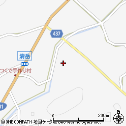 愛知県新城市作手清岳（下藪下）周辺の地図