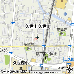 京都府京都市南区久世上久世町304周辺の地図