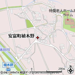 兵庫県姫路市安富町植木野337周辺の地図