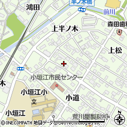 愛知県刈谷市小垣江町上松55周辺の地図