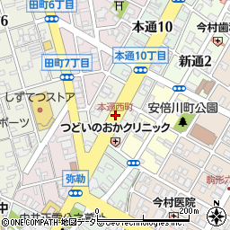 本通西町周辺の地図