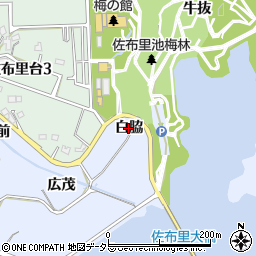 愛知県知多市佐布里（白脇）周辺の地図