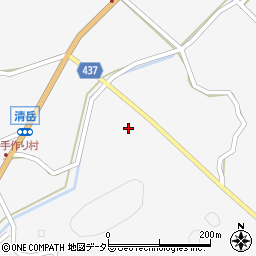 愛知県新城市作手清岳六畑周辺の地図