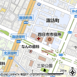 四日市市役所総合会館　貸館受付窓口周辺の地図