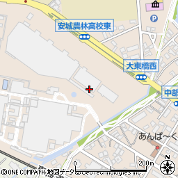 愛知県安城市大東町周辺の地図