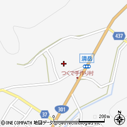 愛知県新城市作手清岳マヘ周辺の地図