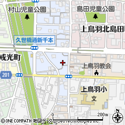 京都府京都市南区上鳥羽南村山町34周辺の地図