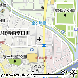 京都府京都市山科区勧修寺東堂田町周辺の地図