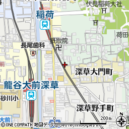 京都府京都市伏見区深草藪之内町3周辺の地図