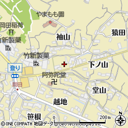 愛知県知多市岡田登り6周辺の地図