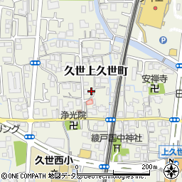 京都府京都市南区久世上久世町289周辺の地図