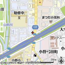 ネッツトヨタ京華山科店周辺の地図