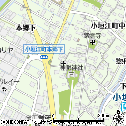 愛知県刈谷市小垣江町下93周辺の地図