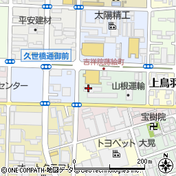 京都府京都市南区吉祥院蒔絵南町周辺の地図
